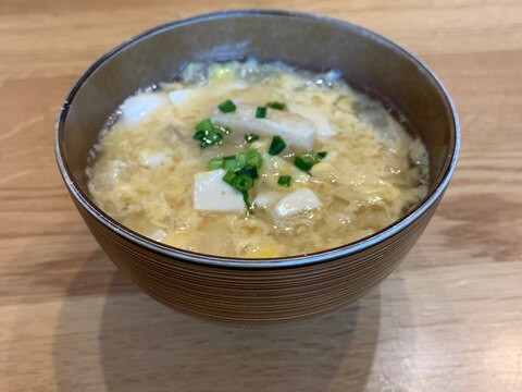 やさしい甘さ☆白菜と豆腐と卵のお味噌汁